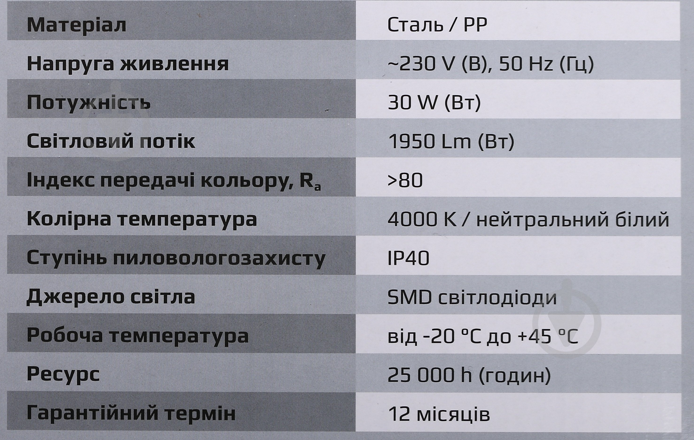 Світильник світлодіодний Expert XH-C30-355-EF-BK 30 Вт чорний 4000 К - фото 4