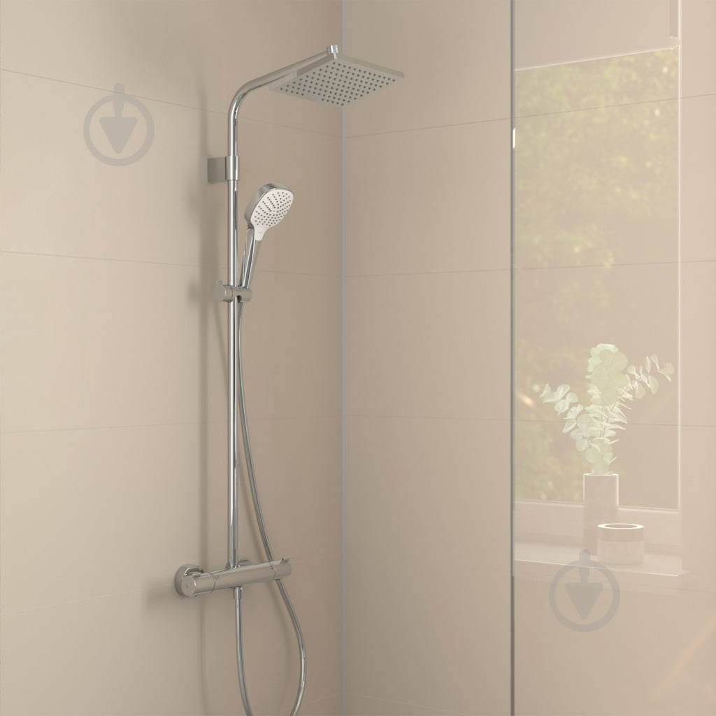 Душевая система Hansgrohe MOVENTA E 230 1jet EcoSmart Showerpipe с термостатом - фото 2
