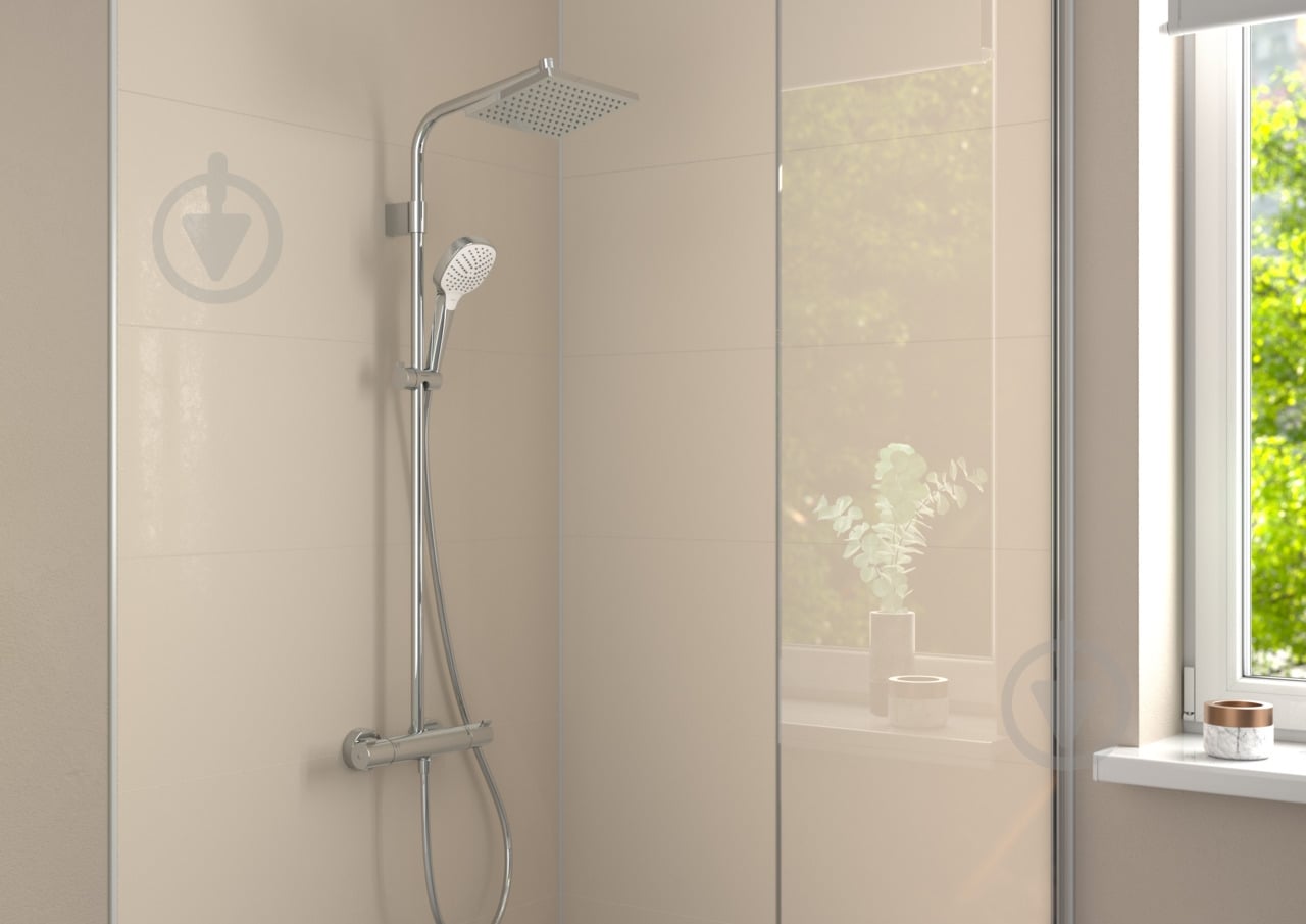 Душевая система Hansgrohe MOVENTA E 230 1jet EcoSmart Showerpipe с термостатом - фото 3