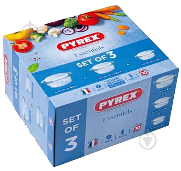 Набор кастрюль Pyrex ESSENTIALS (912S637) - фото 2