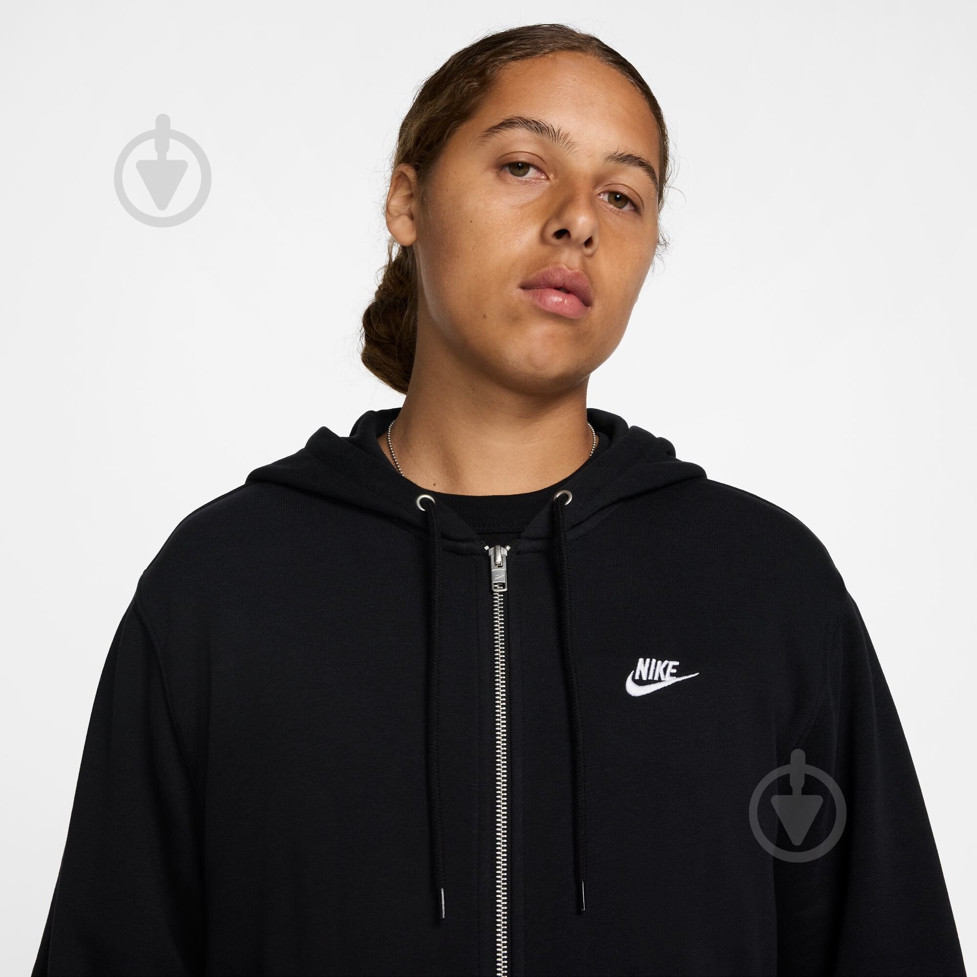 Джемпер Nike M NK CLUB FT FZ HOODIE FN3884-010 р.XL черный - фото 3 Джемпер Nike M NK CLUB FT FZ HOODIE FN3884-010 р.XL черный - фото 3