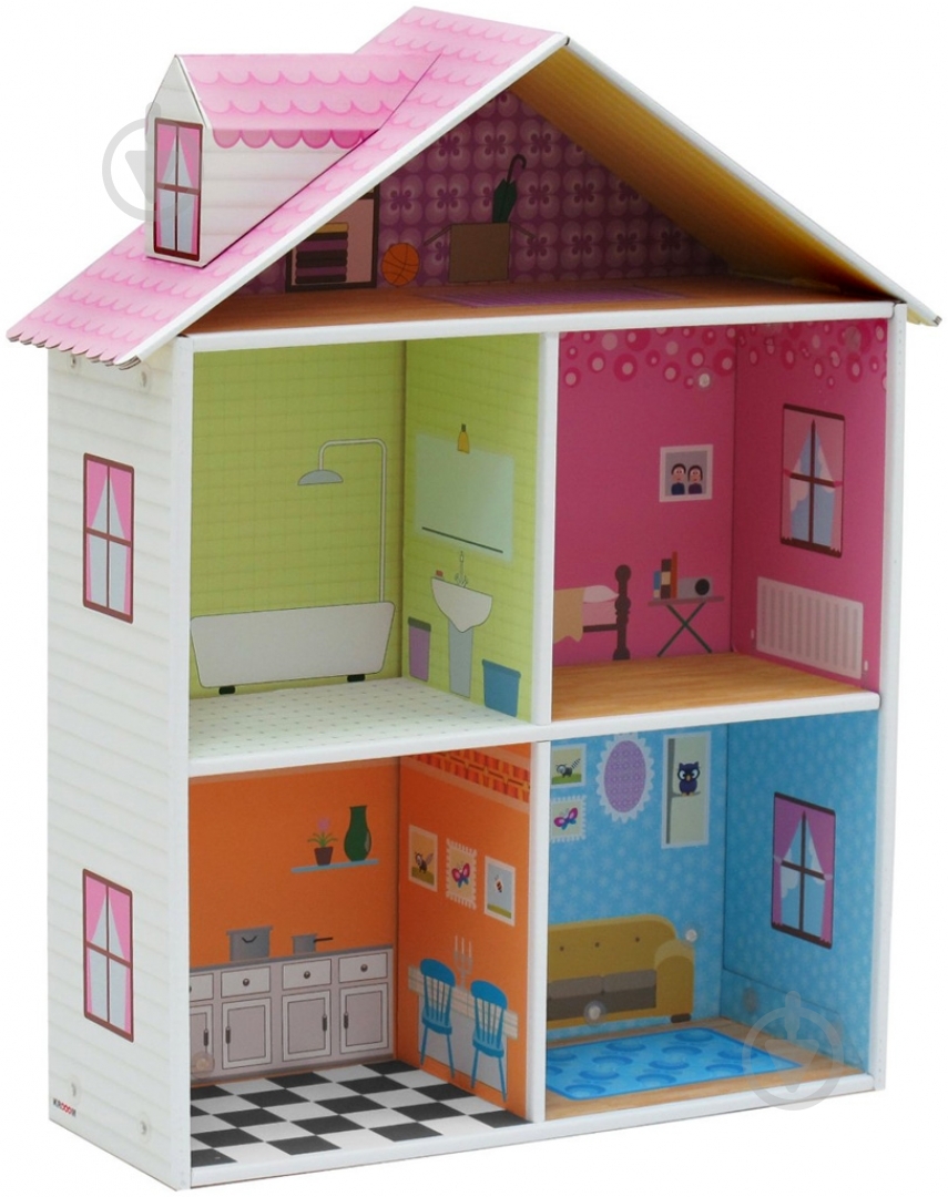 3D-конструктор Krooom Кукольный дом Мелроуз K-216 - фото 3 3D-конструктор Krooom Кукольный дом Мелроуз K-216 - фото 3
