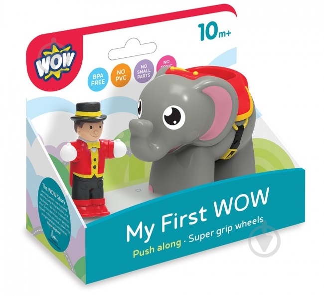 Игрушка WOW TOYS Цирковой слон 10418 - фото 1