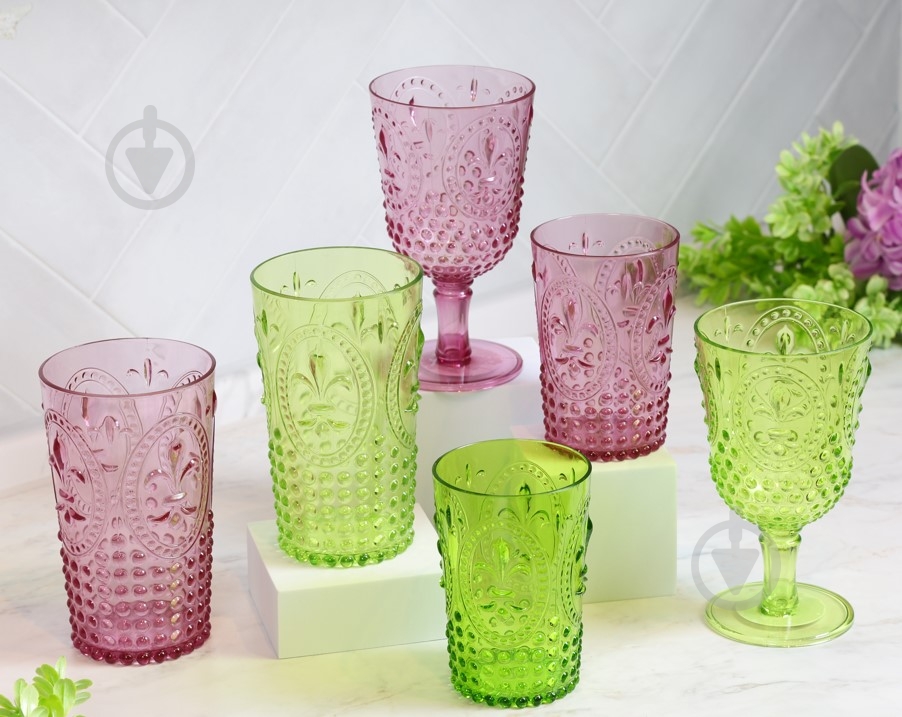 Склянка низька Lefard зелений 757-002 400 мл 1 шт. - фото 6 Склянка низька Lefard зелений 757-002 400 мл 1 шт. - фото 6