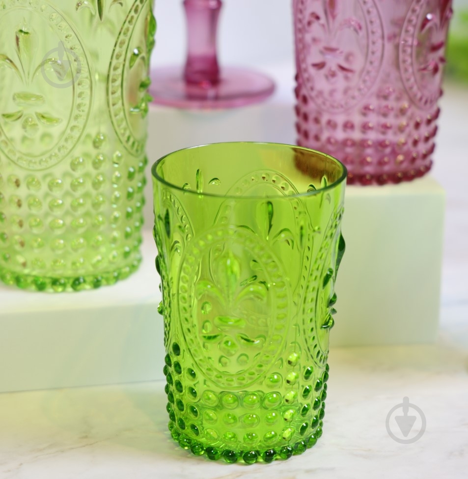 Склянка низька Lefard зелений 757-002 400 мл 1 шт. - фото 4 Склянка низька Lefard зелений 757-002 400 мл 1 шт. - фото 4