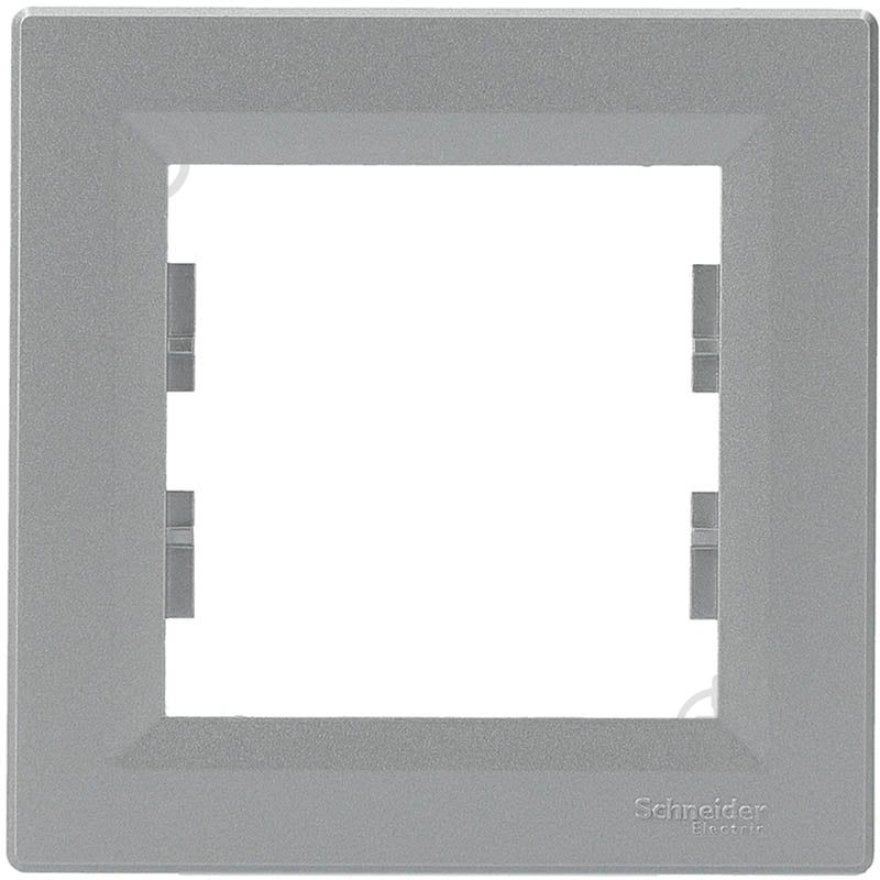 Рамка Schneider Electric ASFORA алюминий EPH5800161 - фото 1