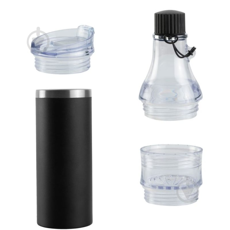 Термобутылка Schwarzwolf Dominika 4 в 1 черная - фото 1