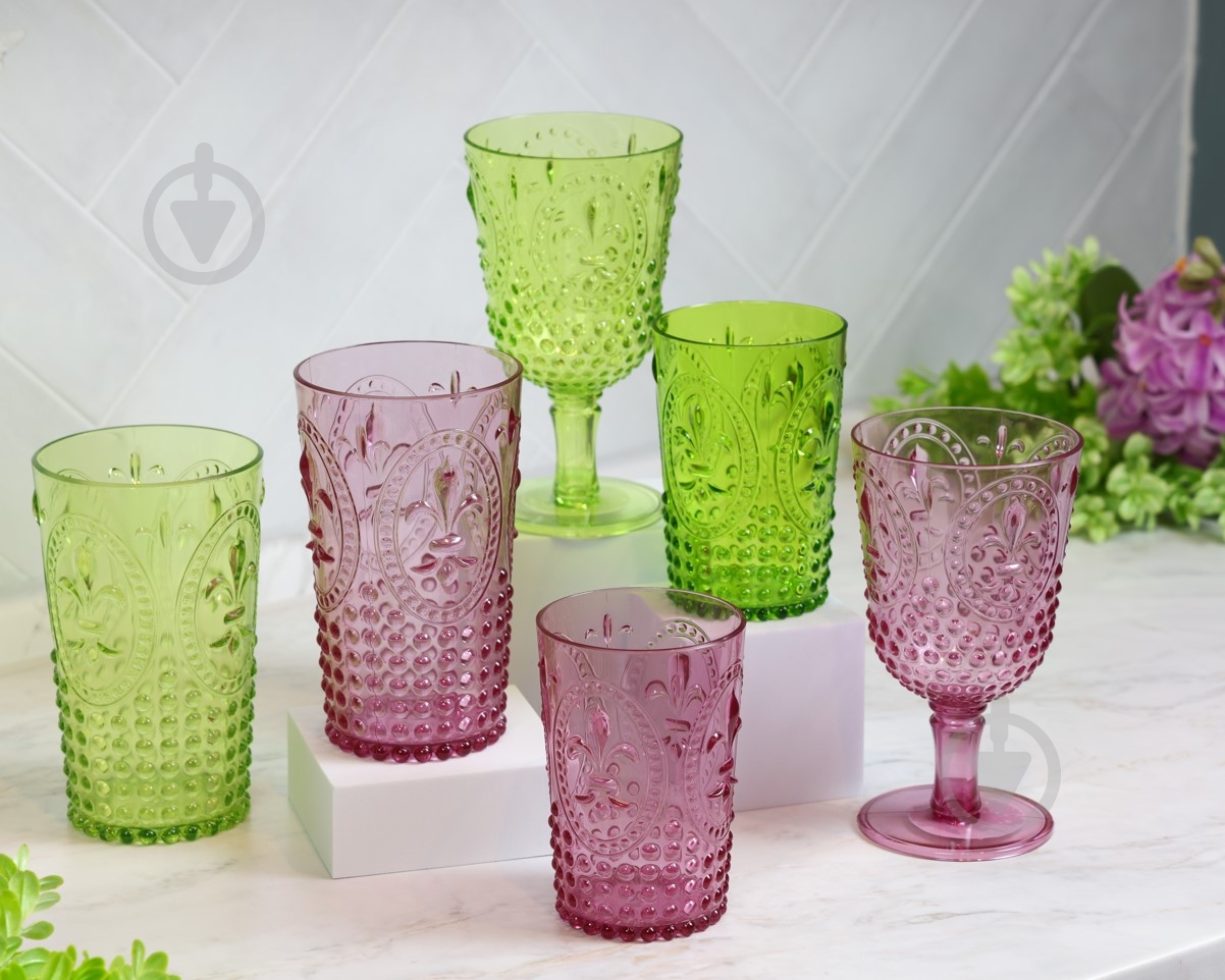 Склянка низька Lefard рожевий 757-003 400 мл 1 шт. - фото 4 Склянка низька Lefard рожевий 757-003 400 мл 1 шт. - фото 4