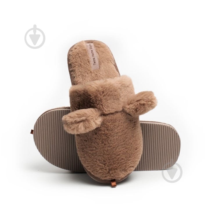 Тапочки детские Twins с ушками р.34-35 коричневый 15831 - фото 4 Тапочки детские Twins с ушками р.34-35 коричневый 15831 - фото 4