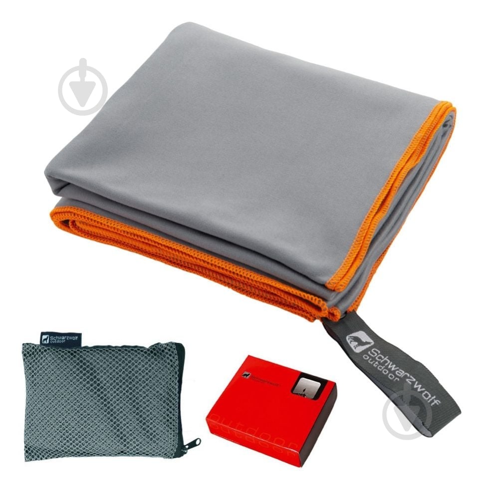 Рушник спортивний з міркофібри MALAREN 65x140 см сірий Schwarzwolf - фото 1 Рушник спортивний з міркофібри MALAREN 65x140 см сірий Schwarzwolf - фото 1