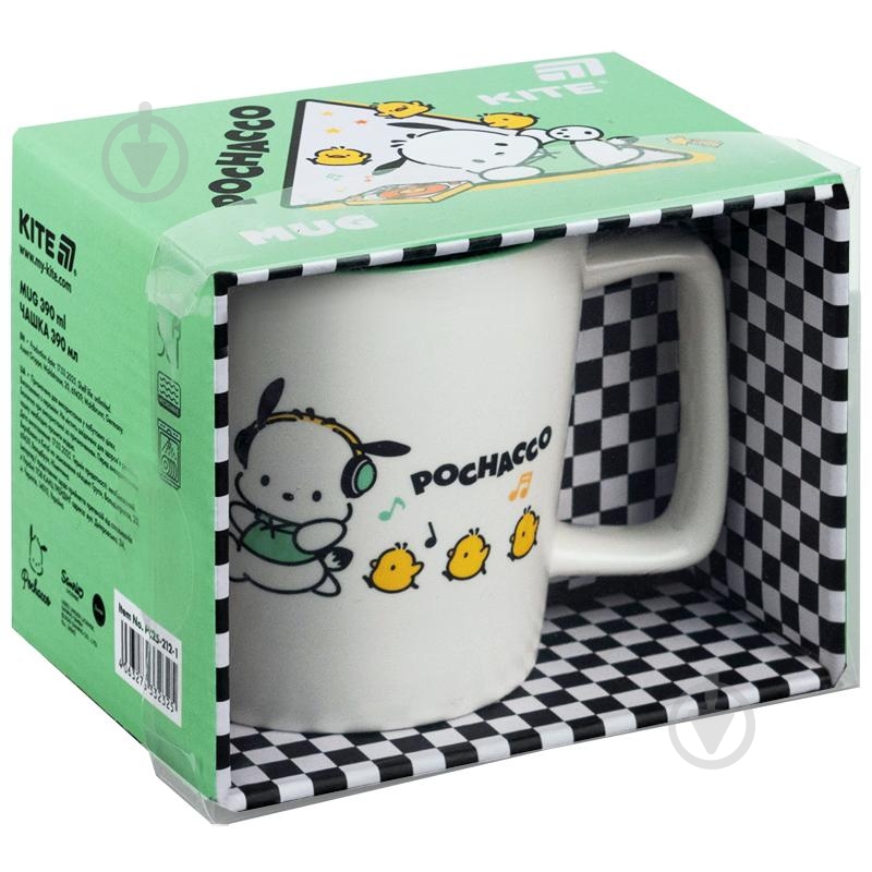 Чашка KITE Pochacco 390 мл PC25-212-1 белый с рисунком - фото 5 Чашка KITE Pochacco 390 мл PC25-212-1 белый с рисунком - фото 5