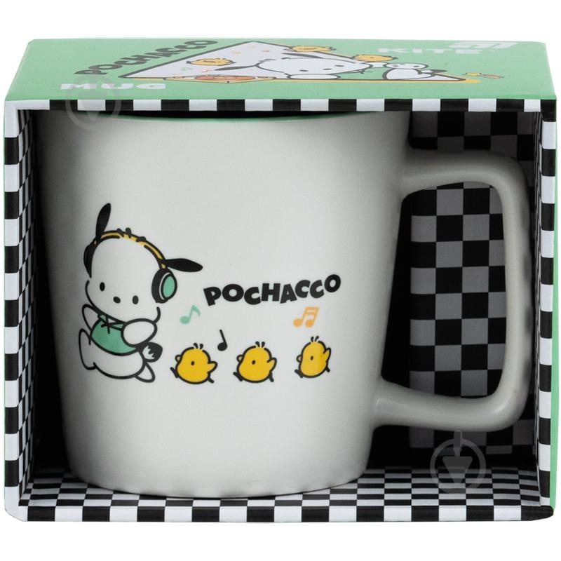 Чашка KITE Pochacco 390 мл PC25-212-1 белый с рисунком - фото 1 Чашка KITE Pochacco 390 мл PC25-212-1 белый с рисунком - фото 1