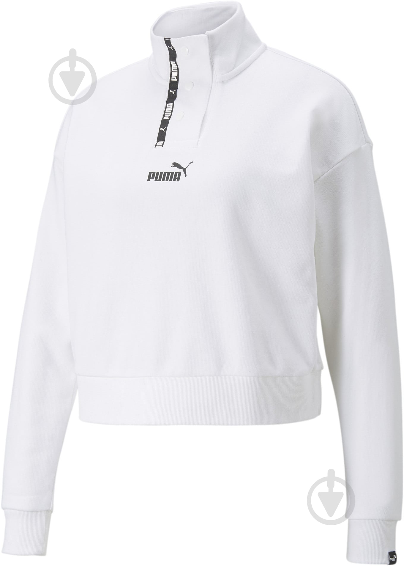 Свитшот Puma Power Half-Placket Crew 84712402 р. S белый - фото 4 Свитшот Puma Power Half-Placket Crew 84712402 р. S белый - фото 4