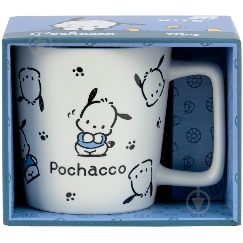 Чашка KITE Pochacco 390 мл PC25-212-2 белый с рисунком - фото 1 Чашка KITE Pochacco 390 мл PC25-212-2 белый с рисунком - фото 1