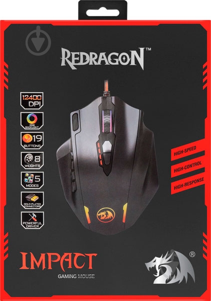 Мышка Redragon Impact RGB IR USB Black - фото 10