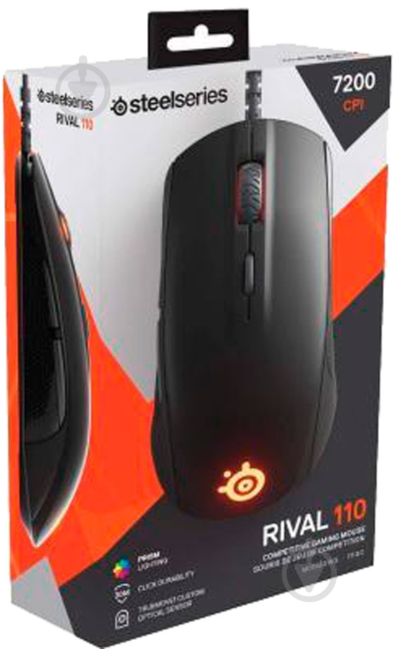 Мишка SteelSeries Rival 110 black - фото 6
