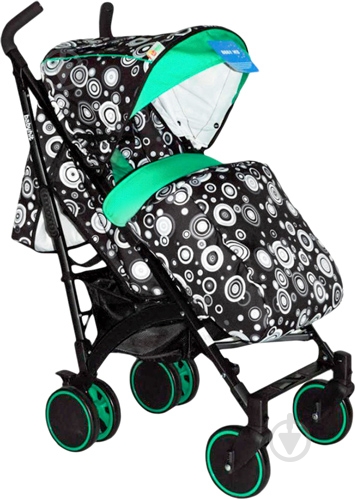Коляска-тростина Babyhit Rainbow D200 black/green 9766 - фото 1 Коляска-тростина Babyhit Rainbow D200 black/green 9766 - фото 1