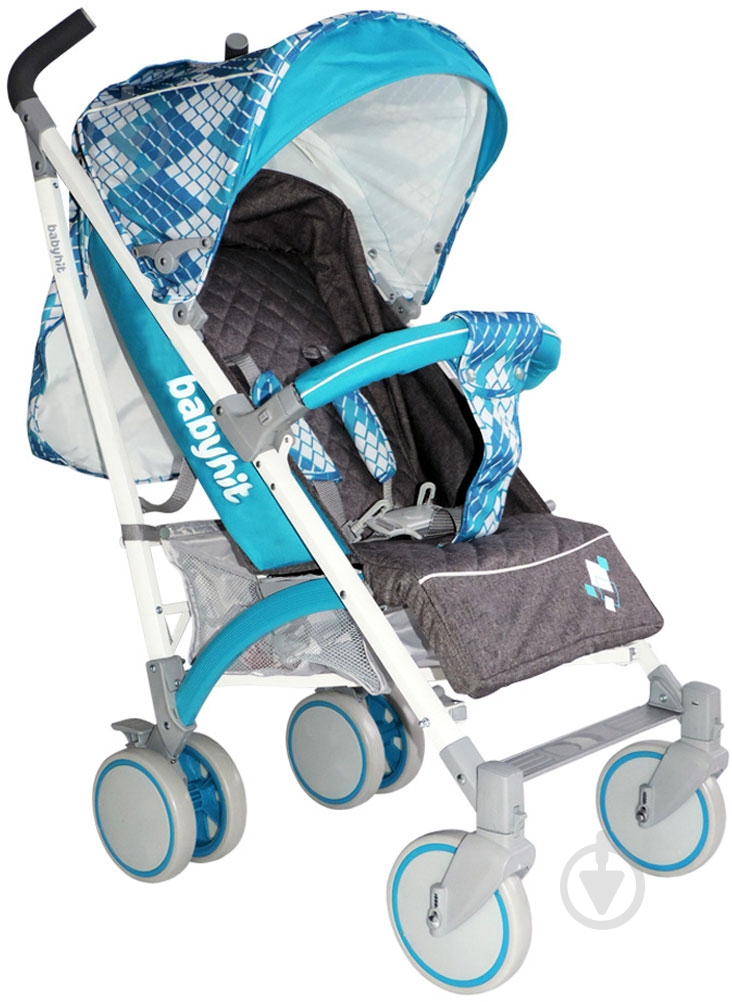 Коляска-тростина Babyhit Rainbow Cubic Blue 15090 - фото 2 Коляска-тростина Babyhit Rainbow Cubic Blue 15090 - фото 2