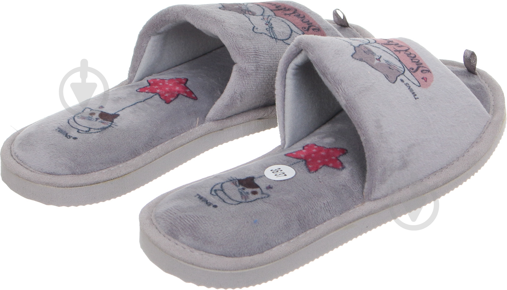 Тапочки детские Twins меховые р.34-35 в ассортименте 5630 - фото 3 Тапочки детские Twins меховые р.34-35 в ассортименте 5630 - фото 3