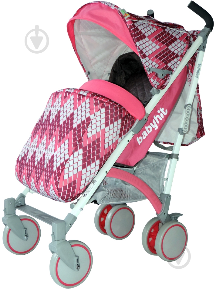 Коляска-трость Babyhit Rainbow Cubic Pink 15089 - фото 1