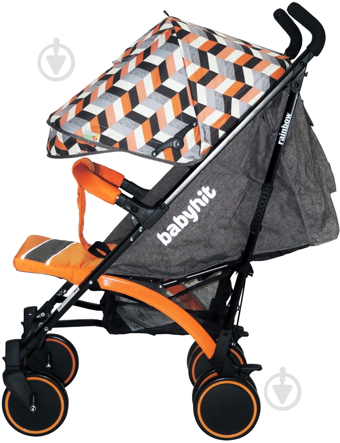 Коляска-трость Babyhit Rainbow Orange diamond 14037 - фото 2