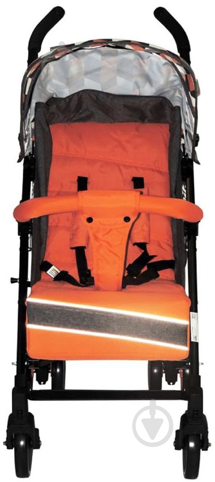 Коляска-трость Babyhit Rainbow Orange diamond 14037 - фото 4