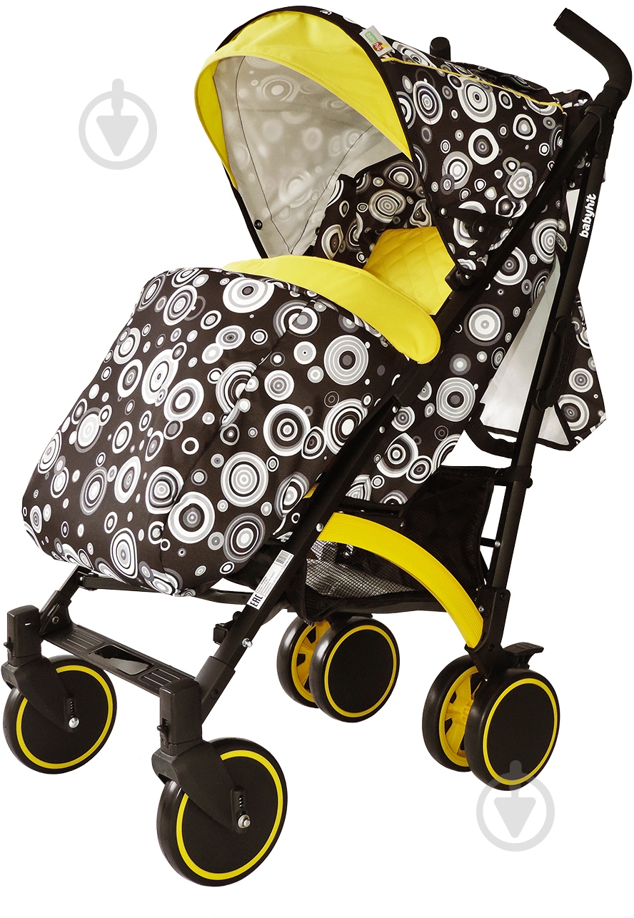 Коляска-трость Babyhit Rainbow Yellow black 15086 - фото 1