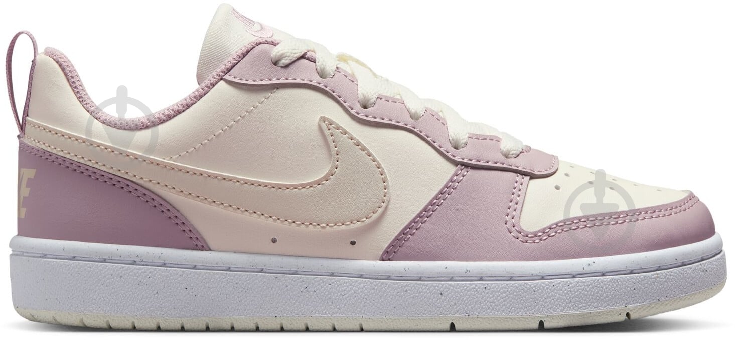 Кросівки для дівчаток демісезонні Nike COURT BOROUGH LOW RECRAFT DV5456-129 р.35,5 бежеві із рожевим - фото 1