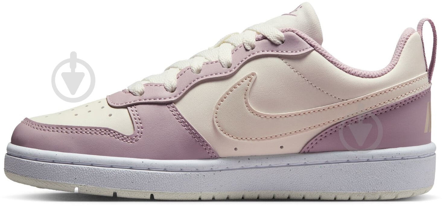Кросівки для дівчаток демісезонні Nike COURT BOROUGH LOW RECRAFT DV5456-129 р.35,5 бежеві із рожевим - фото 4