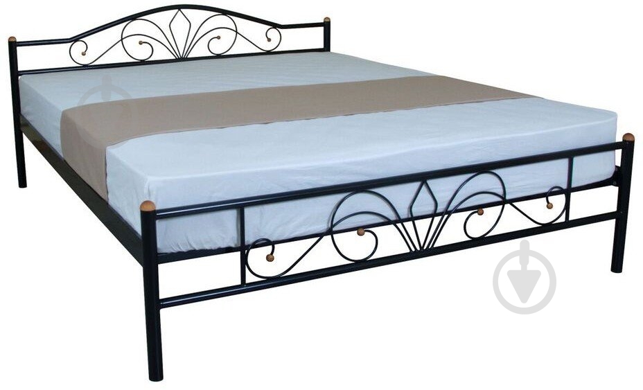 Кровать Eagle E2325 Lucca 160x200 см черный - фото 1