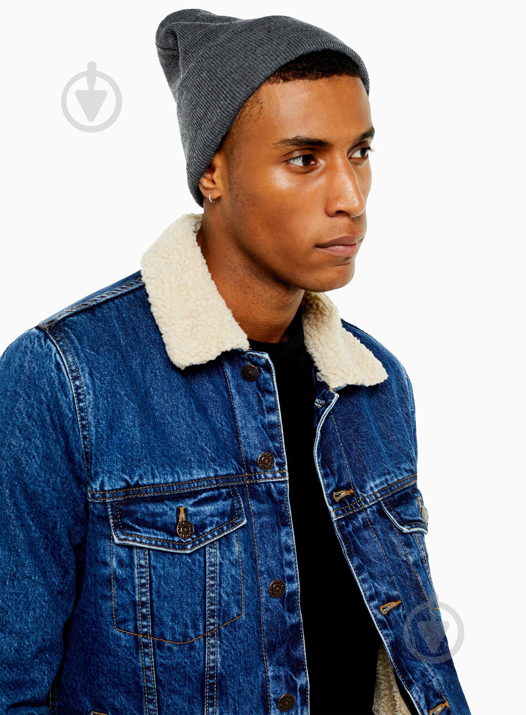 Шапка TopMan Accessories 56D13A-GRY р.one size серый - фото 1