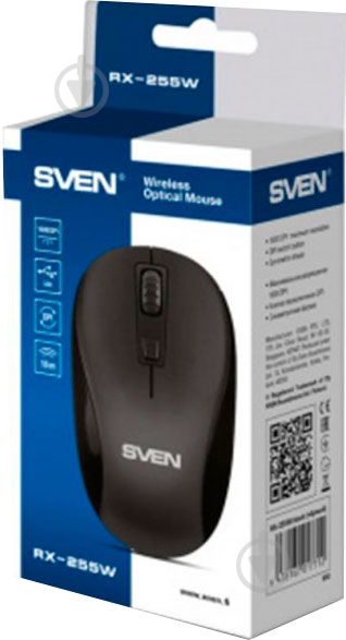 Мышка Sven RX-255W Black - фото 5