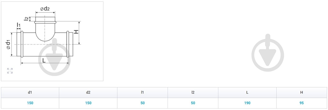 Тройник Вентс Спировент 150 - фото 2