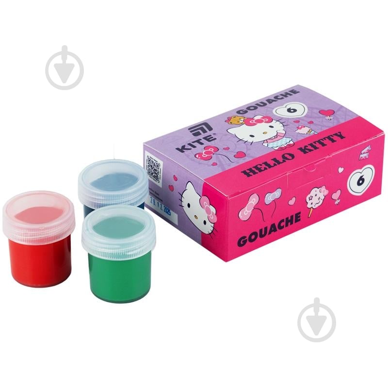 Гуашь Hello Kitty 6 цветов x 20 мл HK26-062 KITE - фото 2