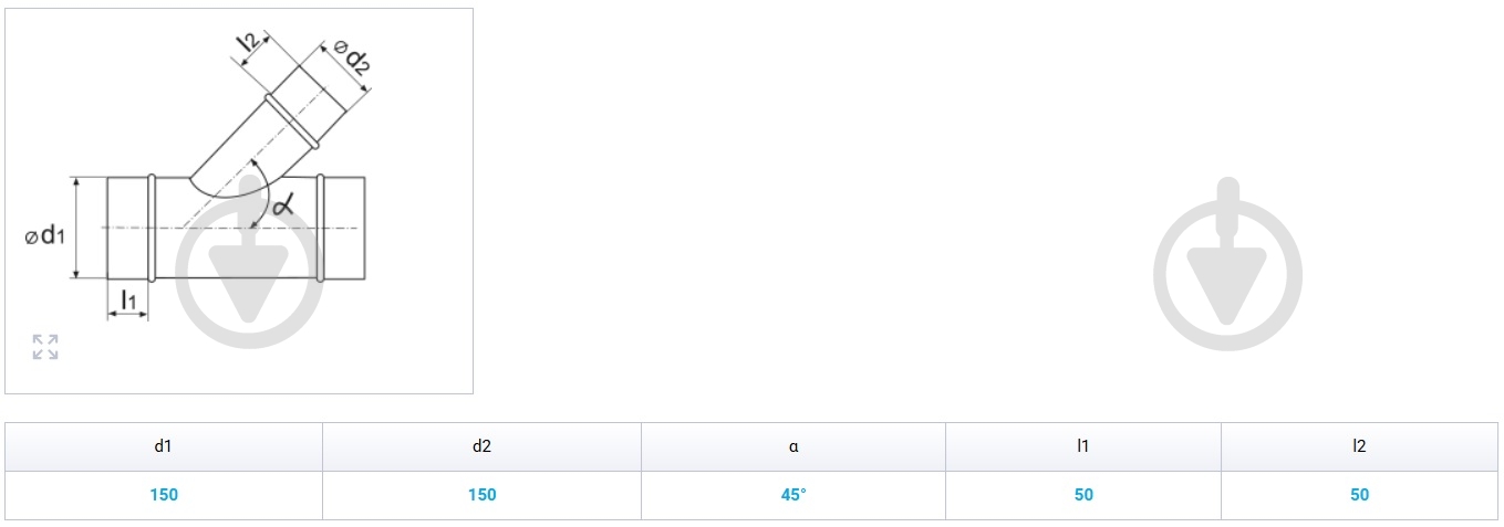 Тройник угловой Вентс Спировент 150-45 - фото 2 Тройник угловой Вентс Спировент 150-45 - фото 2