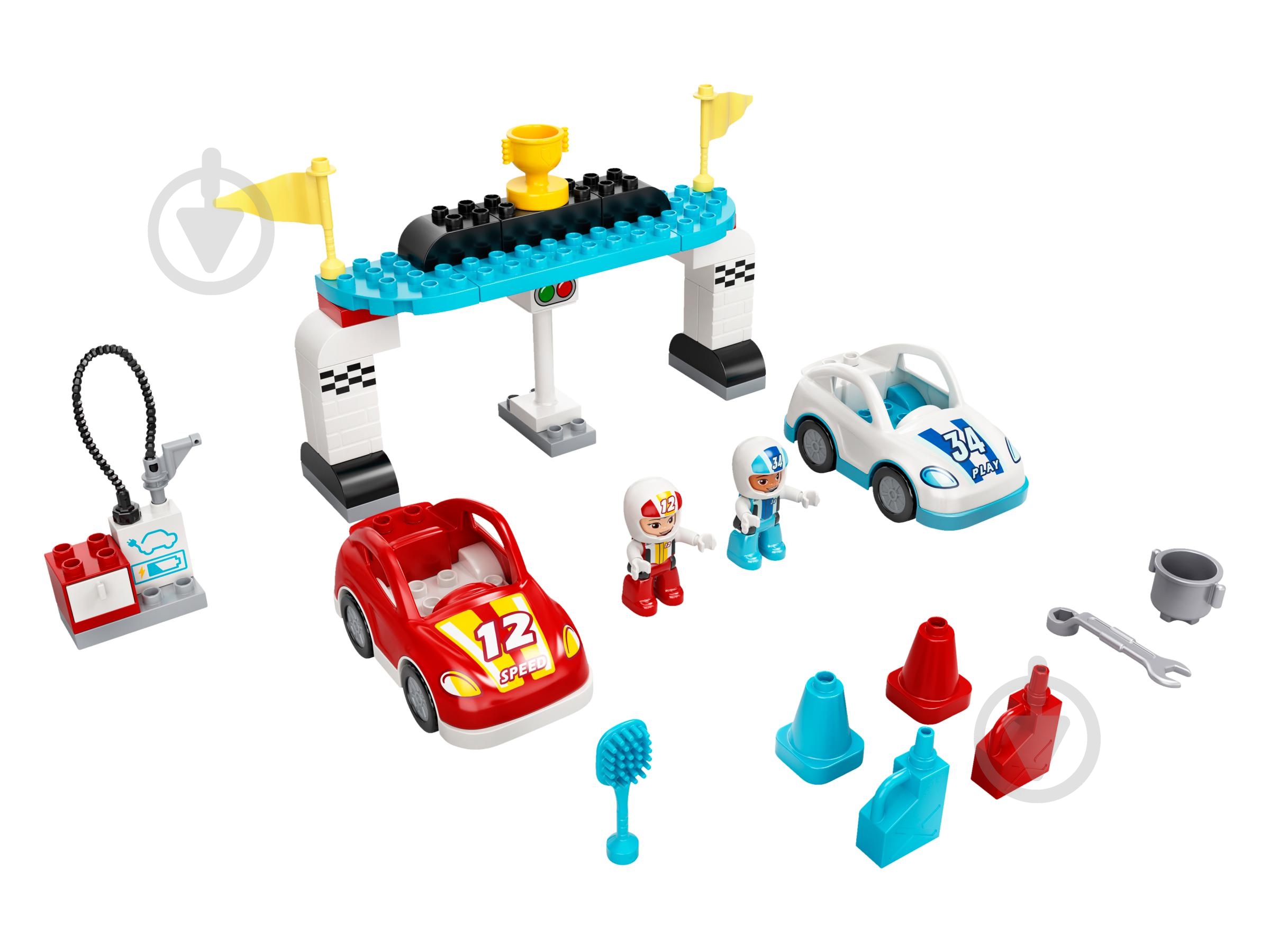 Конструктор LEGO DUPLO Гоночні автомобілі 10947 - фото 13