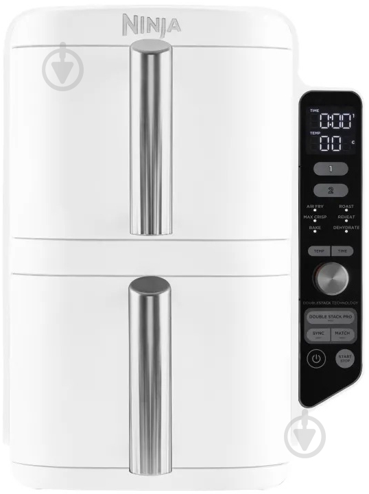 Мультипечь NINJA Double Stack XL 2-Level Air Fryer 9,5 л SL400EUWH - фото 7