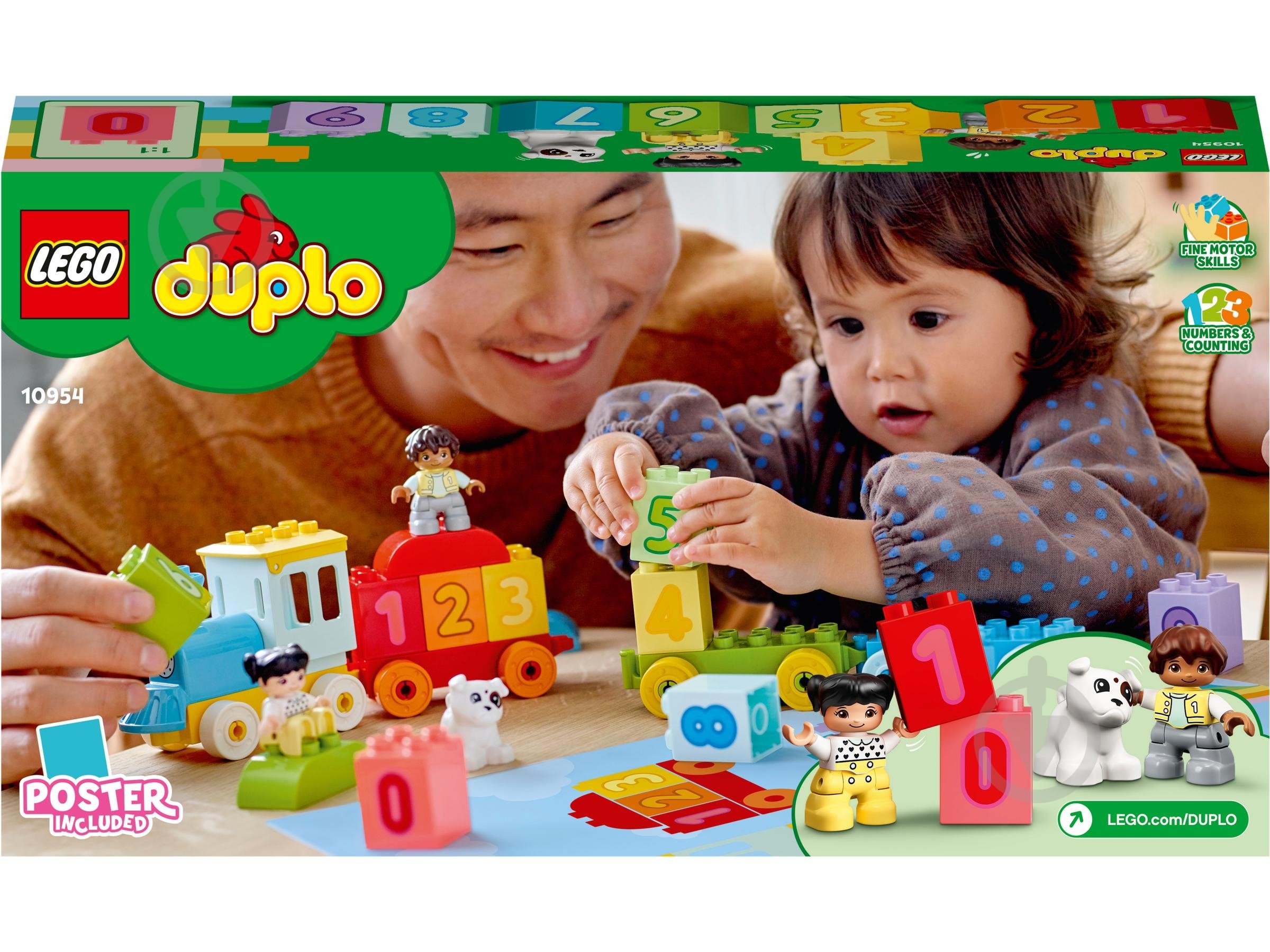 Конструктор LEGO DUPLO Потяг із цифрами – вчимося рахувати 10954 - фото 3