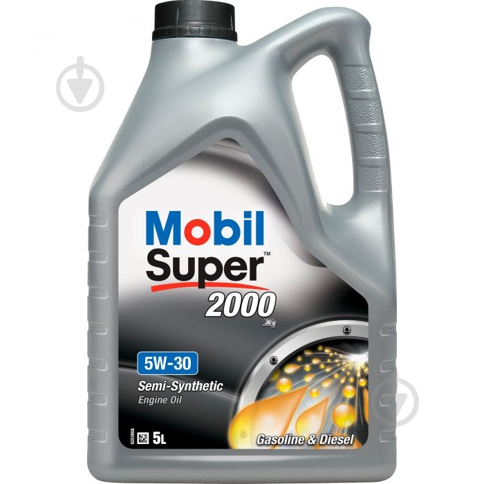 Моторна олива напівсинтетична Mobil Super 2000 X1 5W-30 5 л - фото 1