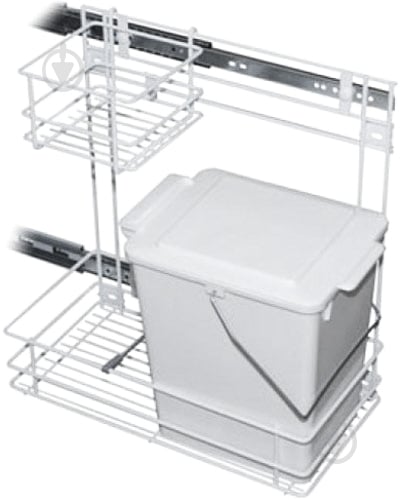 Ведро для мусора Rejs тип cargo белый WE22.0110.05.013 - фото 1