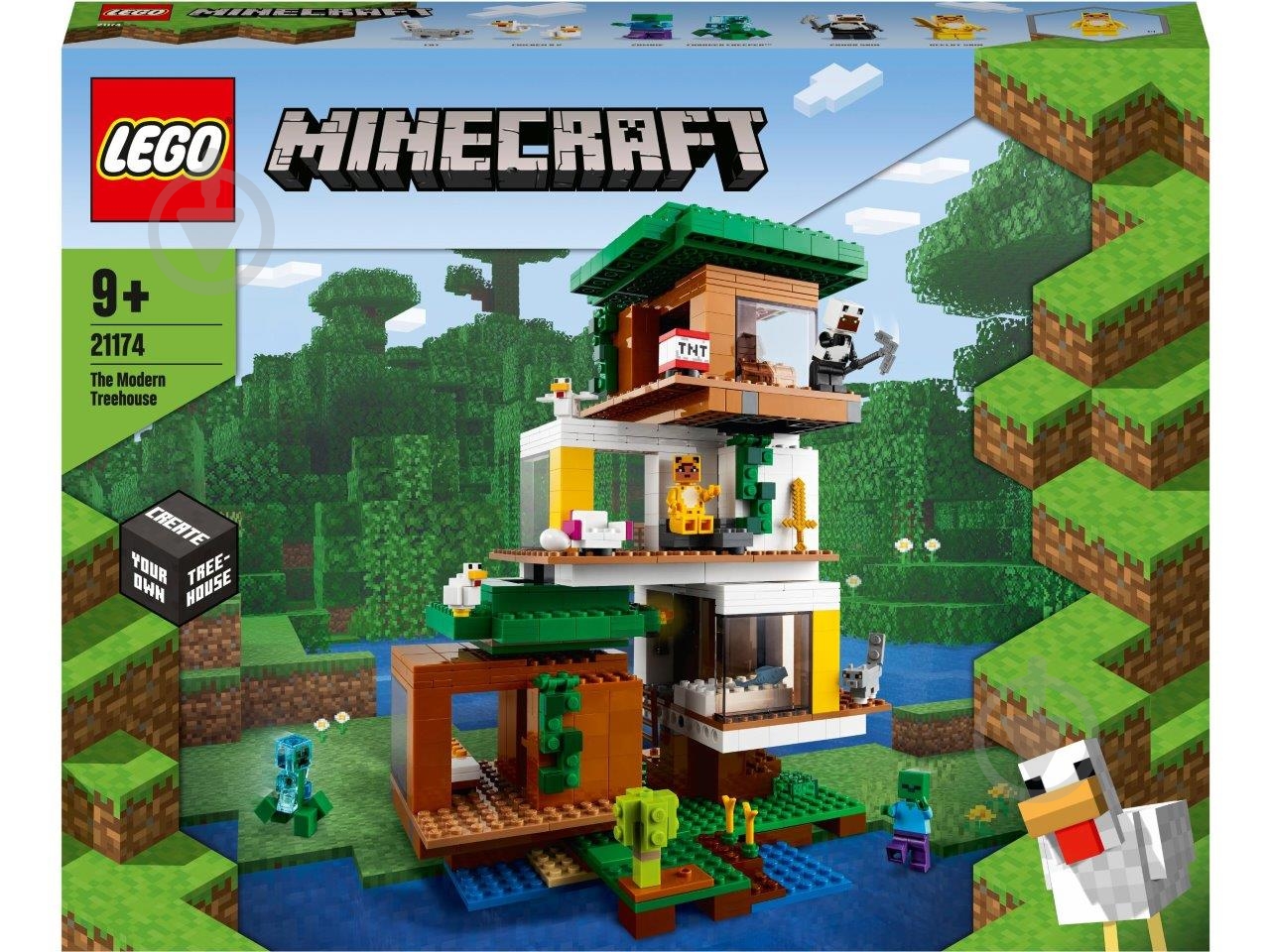 Конструктор LEGO Minecraft Сучасний будиночок на дереві 21174 - фото 1 Конструктор LEGO Minecraft Сучасний будиночок на дереві 21174 - фото 1