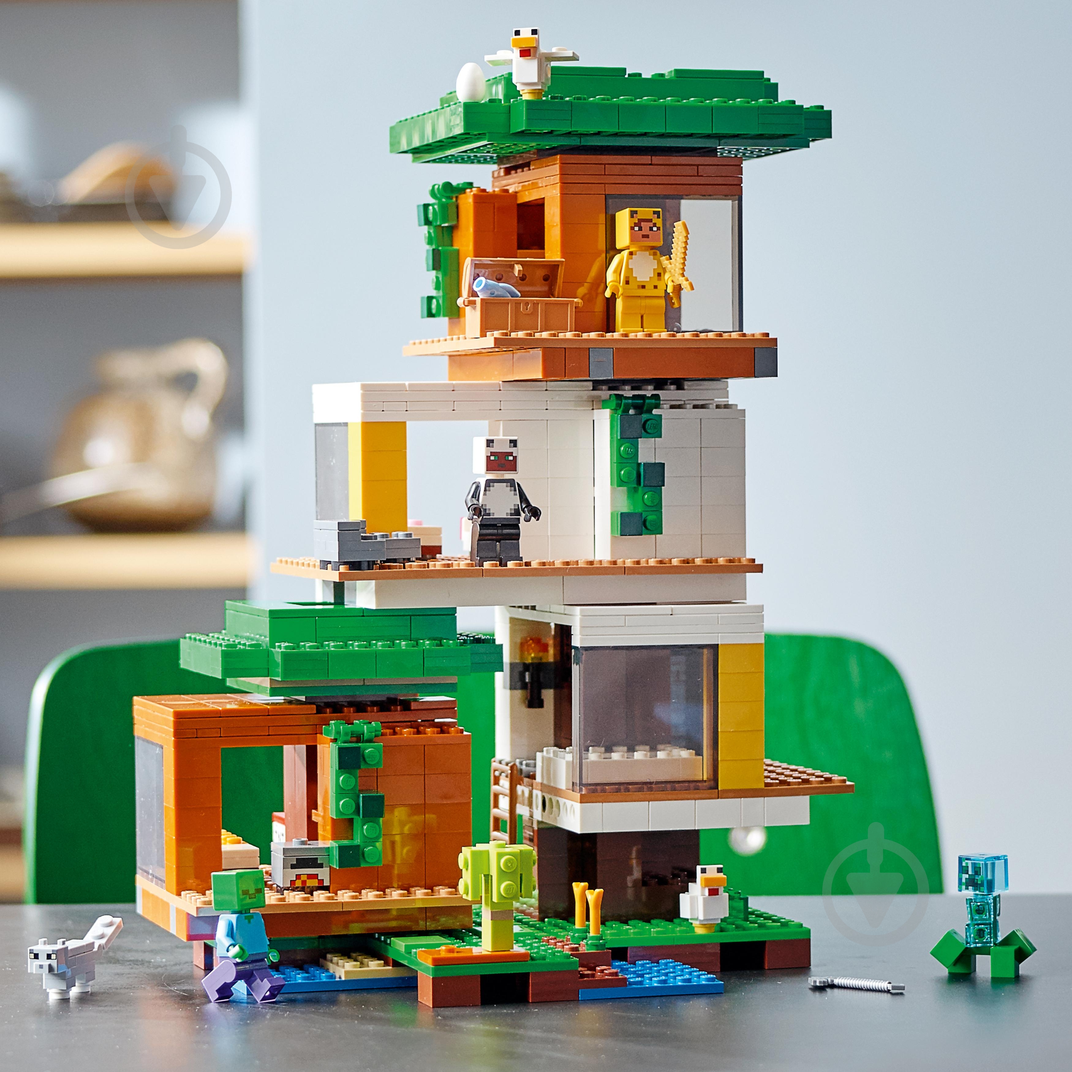 Конструктор LEGO Minecraft Сучасний будиночок на дереві 21174 - фото 10 Конструктор LEGO Minecraft Сучасний будиночок на дереві 21174 - фото 10