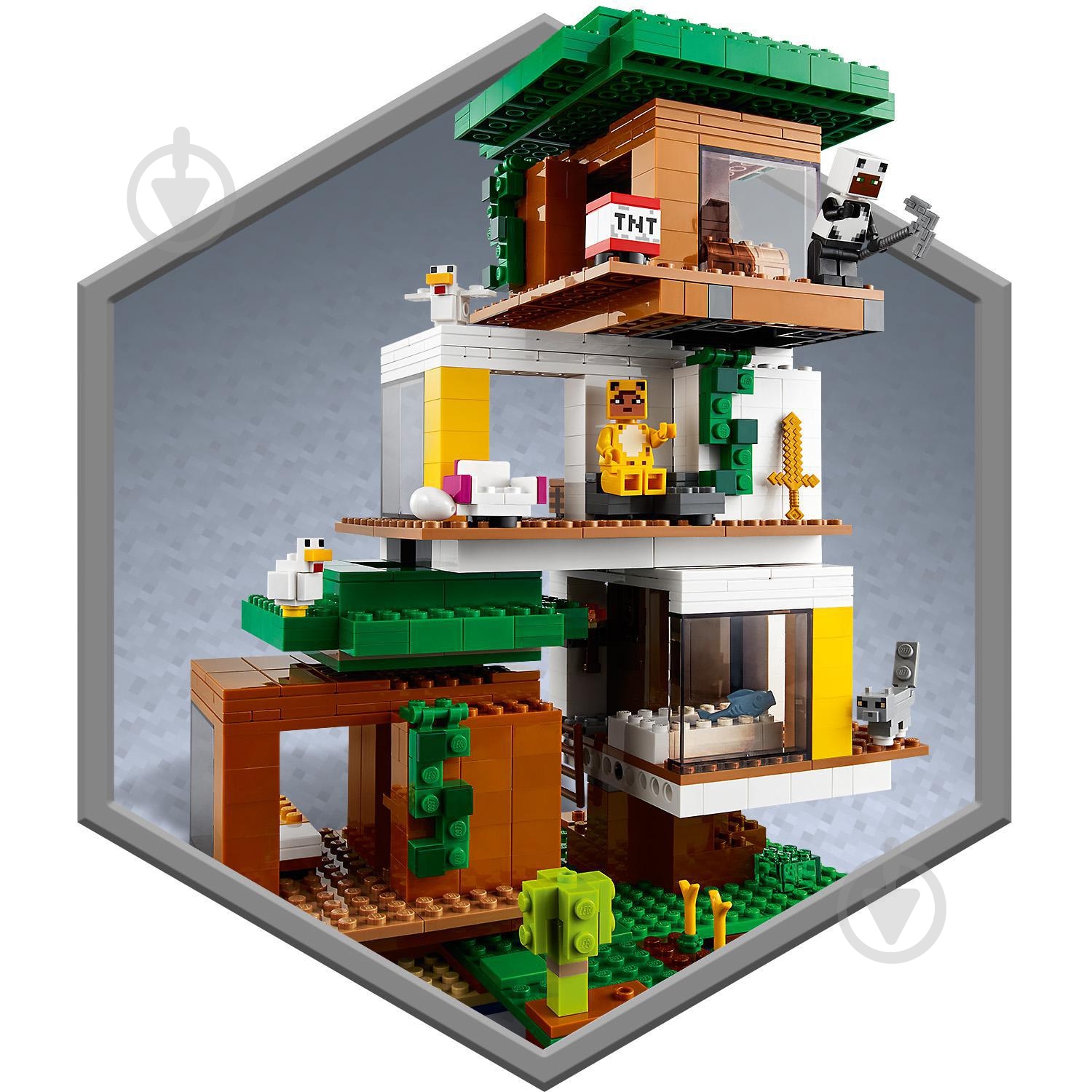 Конструктор LEGO Minecraft Сучасний будиночок на дереві 21174 - фото 9 Конструктор LEGO Minecraft Сучасний будиночок на дереві 21174 - фото 9
