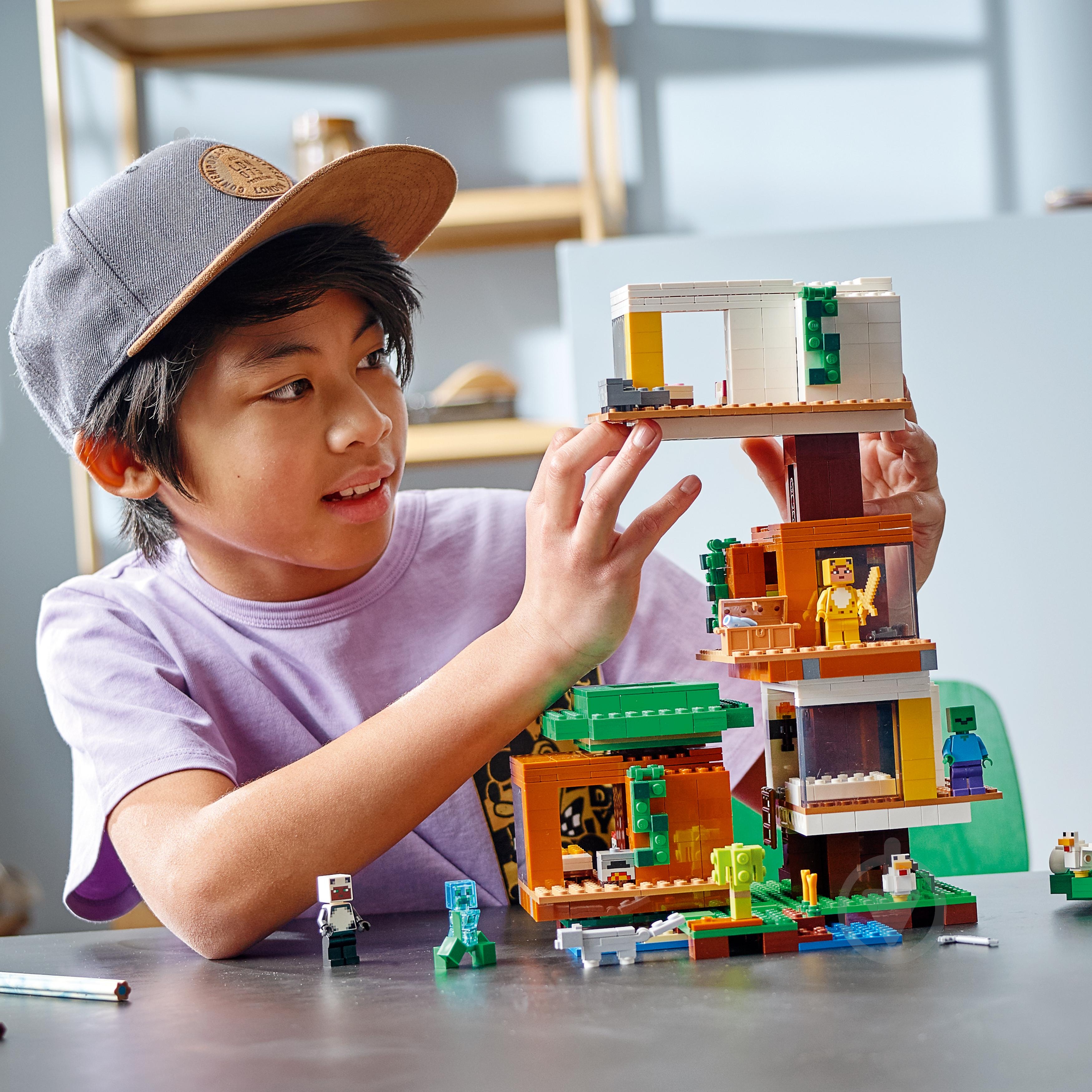 Конструктор LEGO Minecraft Сучасний будиночок на дереві 21174 - фото 12 Конструктор LEGO Minecraft Сучасний будиночок на дереві 21174 - фото 12