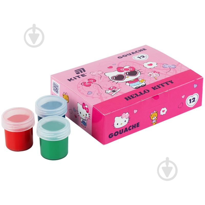 Гуашь Hello Kitty 12 цветов x 20 мл HK26-063 KITE - фото 2 Гуашь Hello Kitty 12 цветов x 20 мл HK26-063 KITE - фото 2