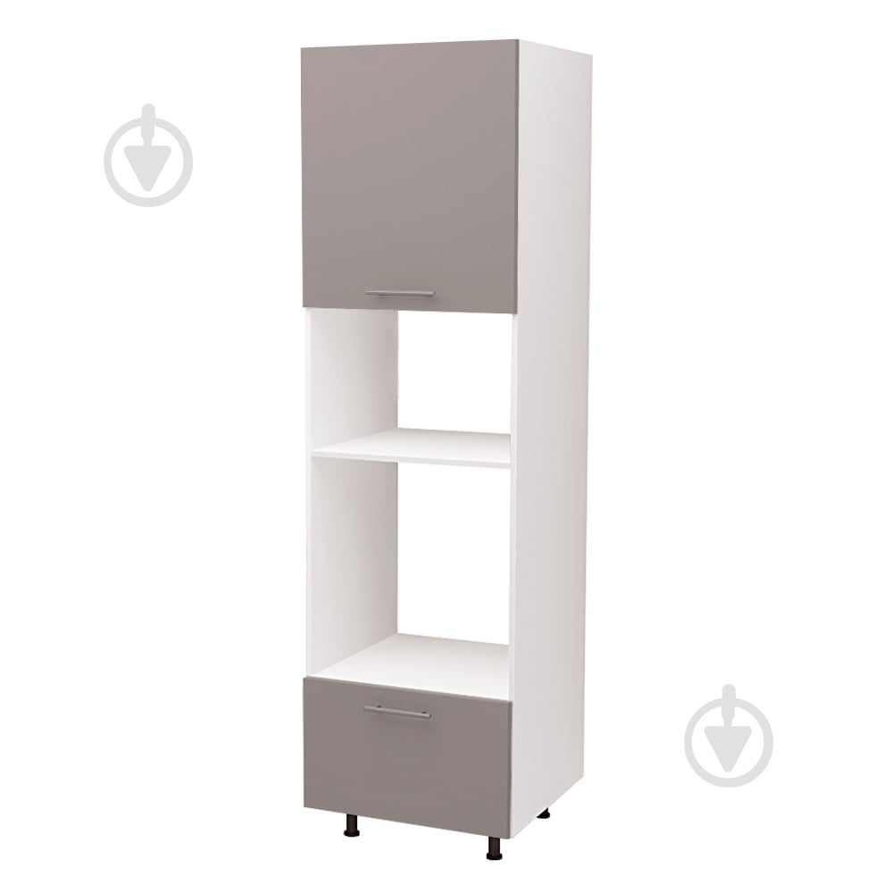 Шкаф-пенал Руна ПДЯД (1) 600х2132х560 мм мокко матовый/белый ROKO - фото 1