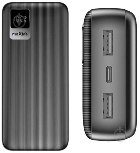 Повербанк Maxlife 20000 mAh black (MXPB-07) - фото 3
