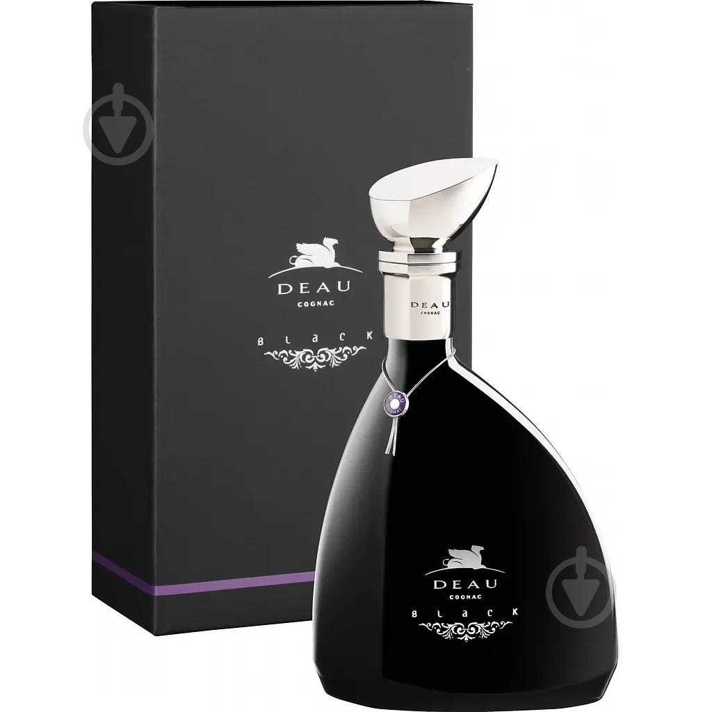 Коньяк Deau Black Extra 40% в подарочной упаковке 0,7 л - фото 1