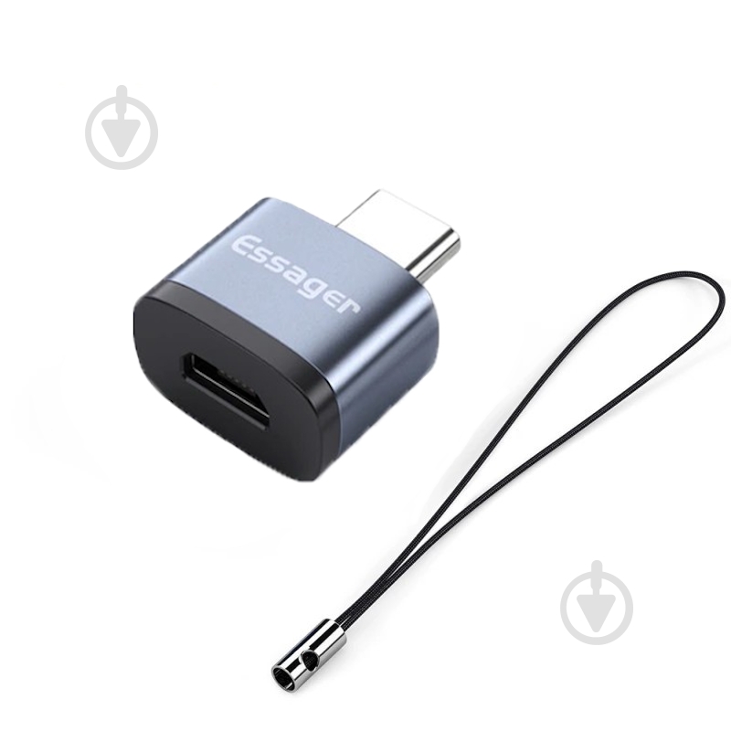 Адаптер Essager Soray OTG Micro Female to Type-C Male USB2.0 Grey серый (EZJMC-SRC0G) - фото 2 Адаптер Essager Soray OTG Micro Female to Type-C Male USB2.0 Grey серый (EZJMC-SRC0G) - фото 2