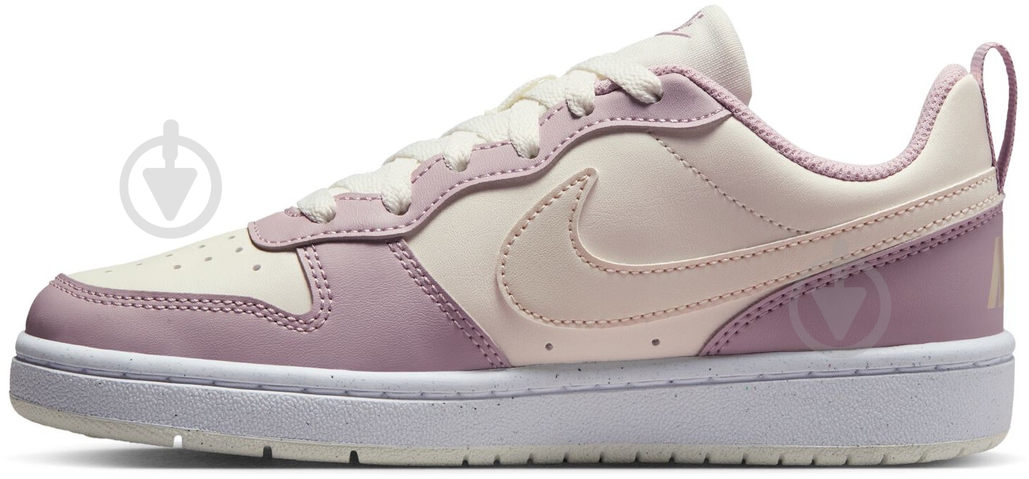 Кросівки для дівчаток демісезонні Nike COURT BOROUGH LOW RECRAFT DV5456-129 р.38,5 бежеві із рожевим - фото 4